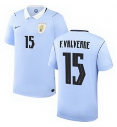 Men 15 Uruguay Federico Valverde Away Replica Jersey World 1 Men 15 Uruguay Federico Valverde Away Replica Jersey World 1