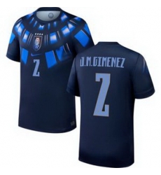 Men 2 Uruguay Jose Maria Gimenez Away Replica Jersey World   2