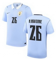 Men 26 Uruguay Rodrigo Aguirre Away Replica Jersey World 1 Men 26 Uruguay Rodrigo Aguirre Away Replica Jersey World 1