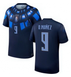Men 9 Uruguay Darwin Nunez Away Replica Jersey World 2 Men 9 Uruguay Darwin Nunez Away Replica Jersey World 2