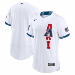 Men's Arizona Diamondbacks Blank Nike White 2021 MLB All-Star Game Authentic Jersey