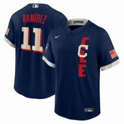 Men's Cleveland Indians #11 José Ramírez Nike Navy 2021 MLB All-Star Game Replica Player Jersey