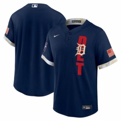 Men's Detroit Tigers Blank Nike Navy 2021 MLB All-Star Game Replica Jersey