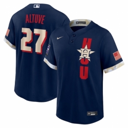 Men's Houston Astros #27 José Altuve Nike Navy 2021 MLB All-Star Game Replica Player Jersey
