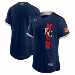 Men's Kansas City Royals Blank Nike Navy 2021 MLB All-Star Game Authentic Jersey