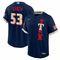 Men's Texas Rangers #53 Adolis García Nike Navy 2021 MLB All-Star Game Replica Player Jersey