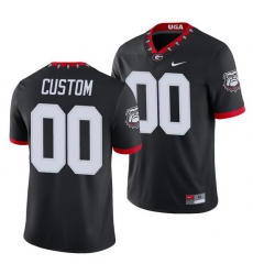 Georgia Bulldogs Custom Black College Football Men'S Jersey