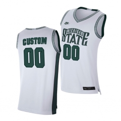 Michigan State Spartans Custom White Limited Retro Michigan State Spartans Jersey