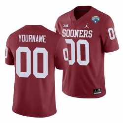 Oklahoma Sooners Custom Crimson 2020 Cotton Bowl Men'S Jersey
