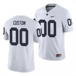 penn state nittany lions custom white college football men's jersey