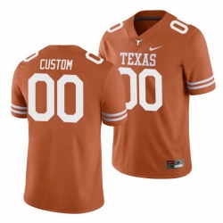 Texas Longhorns Custom Texas Orange College Football Men'S Jersey