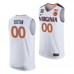 Virginia Cavaliers Custom White Away Men'S Jersey