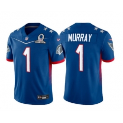 Men 2022 NFL Pro Bowl Arizona Cardinals 1 Kyler Murray NFC Blue Jersey