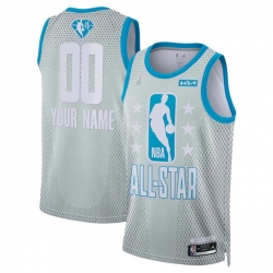Men 2022 All Star Active Player Custom Grey Eastern Conference Gray Stitched Basketball Jerse