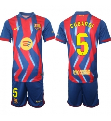 Men FC Barcelona 2026 Soccer Jerseys RedBlue #5 CUBARSI