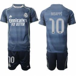 Men Real Madrid 2026 Soccer Jerseys DarkBlue #10 MBAPPE