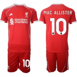 Men Liverpool 2026 Soccer Jerseys Red #10 MAC ALLISTER