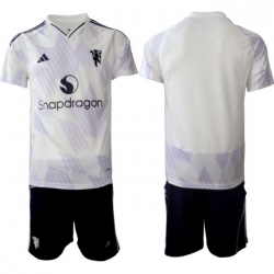 Men Manchester United 2026 Soccer Jerseys WhitePurple