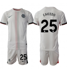 Men Chelsea 2026 Soccer Jerseys White #25 CAICEDO Men Chelsea 2026 Soccer Jerseys White #25 CAICEDO