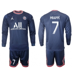 Men Paris Saint Germain Long Sleeve Soccer Jerseys 558