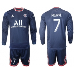 Men Paris Saint Germain Long Sleeve Soccer Jerseys 558