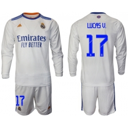 Men Real Madrid Long Sleeve Soccer Jerseys 565