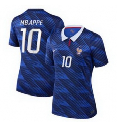 Women 10Kylian Mbappe France Jersey   3