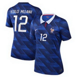 Women 12Randal Kolo Muani France Jersey   3