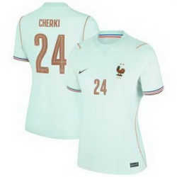 Women 24Rayan Cherki France Jersey   4