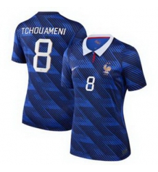 Women 8Aurelien Tchouameni France Jersey   3