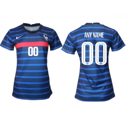 Women France Soccer Jerseys 001 Customized