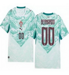 Women 00 Portugal Replica Custom Long Sleeve Away Jersey   1