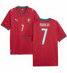 Women 7 Portugal Cristiano Ronaldo Home Replica Jersey   1