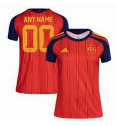 Women 00 Spain Custom World Cup 2026 Away Replica Jersey   4