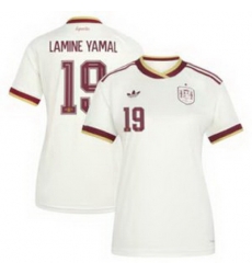 Women 19 Spain Lamine Yamal World Cup 2026 Away Replica Jersey   3
