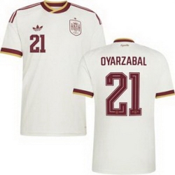 Women 21 Spain Mikel Oyarzabal World Cup 2026 Away Replica Jersey   2