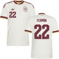 Women 22 Spain Fermin Lopez World Cup 2026 Away Replica Jersey   2