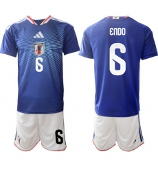 Men Japan 2026 Soccer Jerseys Blue #6 Wataru Endo