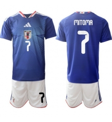 Men Japan 2026 Soccer Jerseys Blue #7 Kaoru Mitoma