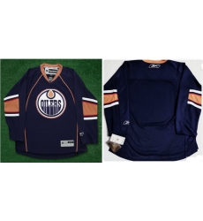 Men Reebok Bilers Blue Blank Throwback NHL Jersey