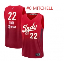 Mitchell #0 Red Stitched Jersey