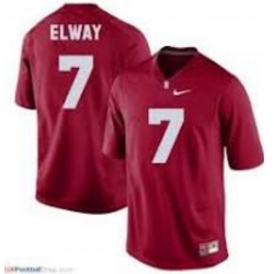 NCAA #7 ELWAY Red Stitched Jersey