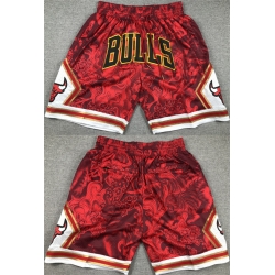 Men's Chicago Bulls Red Shorts 562