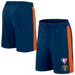 Men Denver Nuggets Navy Orange Shorts