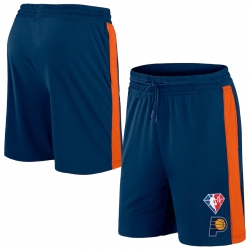 Men Indiana Pacers Navy Orange Shorts