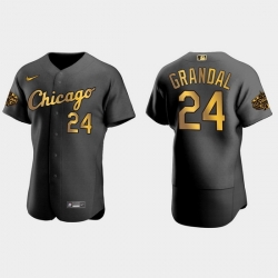 Men Chicago White Sox Yasmani Grandal 2022 Mlb All Star Game Authentic Black Men Jersey