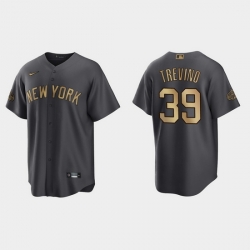 Men Jose Trevino New York Yankees 2022 Mlb All Star Game Charcoal  Jersey