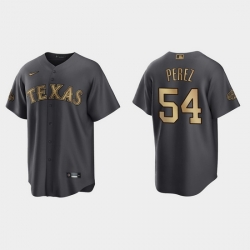 Men Martin Perez Texas Rangers 2022 Mlb All Star Game Charcoal  Jersey