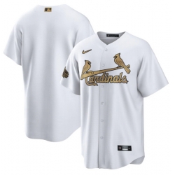 Men St  Louis Cardinals Blank 2022 All Star White Cool Base Stitched Baseball Jersey