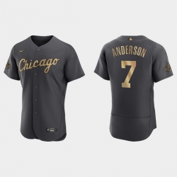 Men Tim Anderson Chicago White Sox 2022 Mlb All Star Game Authentic Charcoal Jersey